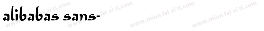 alibabas sans字体转换